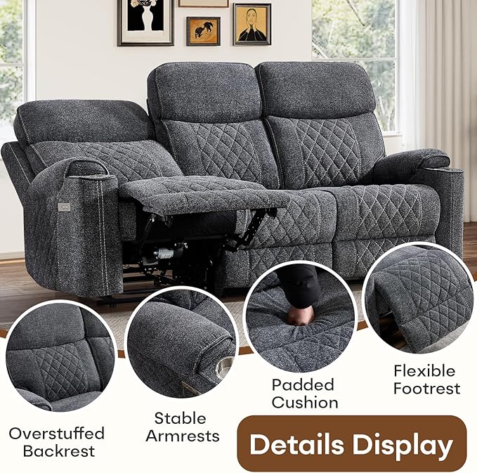 HAOMARKETS 3-Piece Power Recliner Sofa Set - Image 6