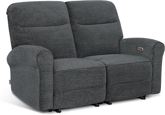 MCombo 64.6" Wall Hugger Power Loveseat Recliner Sofa by MCombo
