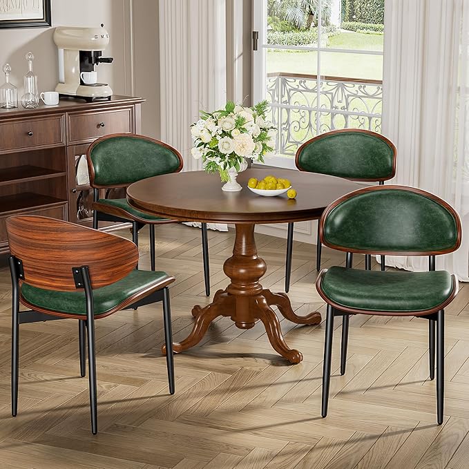 YaFiti Dining Chairs Set of 8, Dining Room and Kitchen Chairs, Mid Century - Image 9