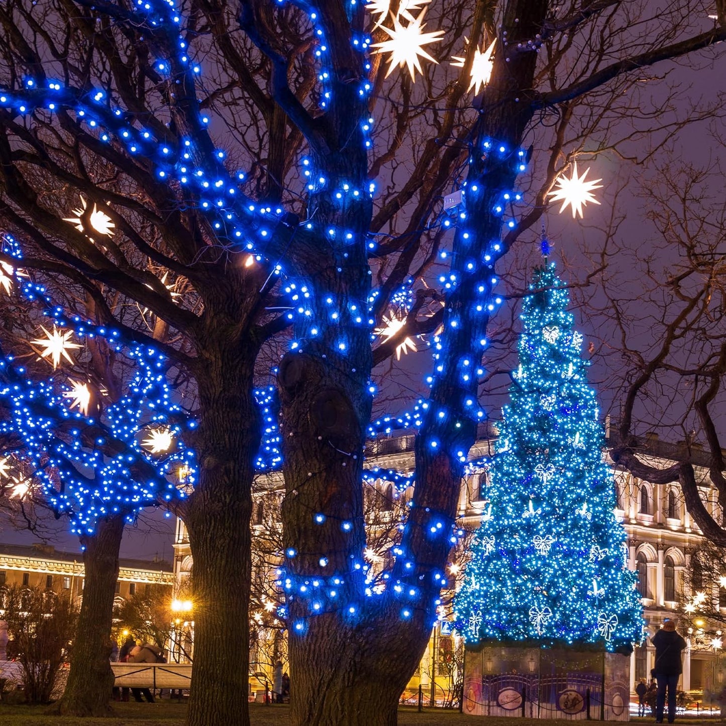 100 LED Christmas String Lights, 39FT Indoor Lights Plug-in with 8 Modes & Timer & Memory Function, Waterproof Christmas Lights Outdoor for Holiday Party Christmas Tree Decor