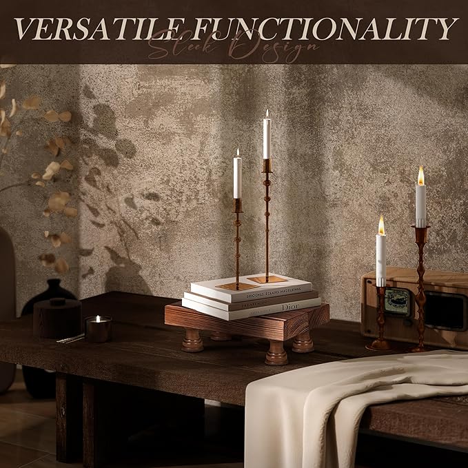 EOSAHR Farmhouse Pine Wood Risers - Image 3
