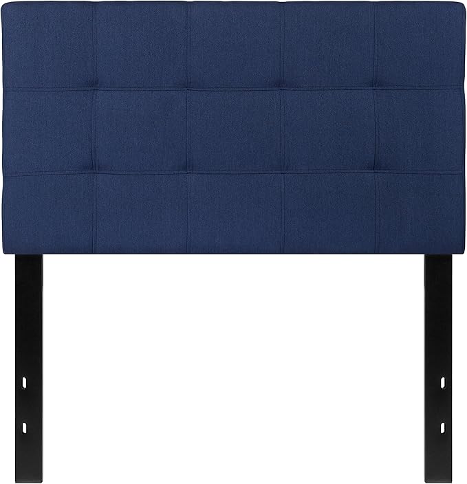 Flash Furniture Bedford Tufted Upholstered Twin Size Headboard in Navy Fabric - Image 6