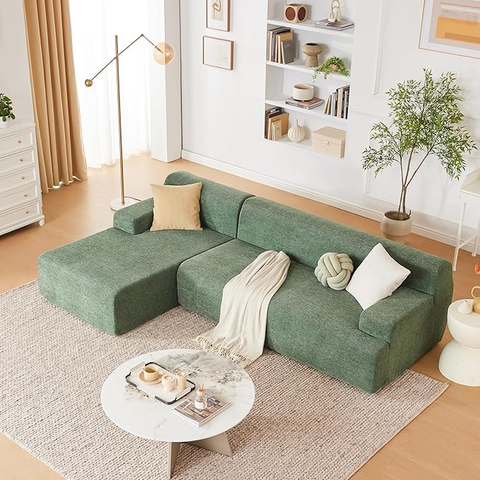 Weture 107" Modular Sectional Cloud Couch, Boneless couches Sponge sectionals - Image 8