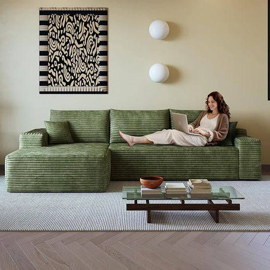 AUGOP 108" Sectional Couches for Living Room Modern Modular Sofa by AUGOP