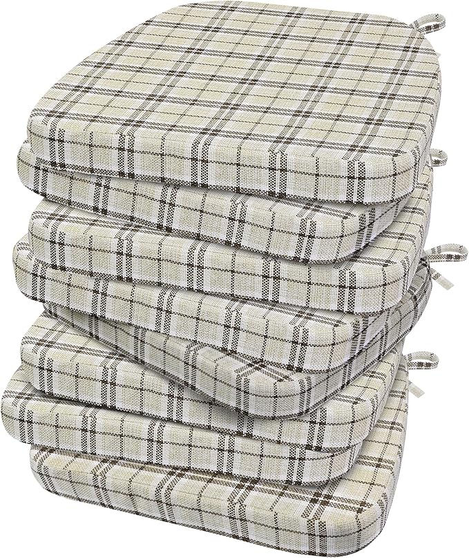 AAAAAcessories D-Shaped Chair Cushions, Machine-Washable Cover by AAAAAcessories