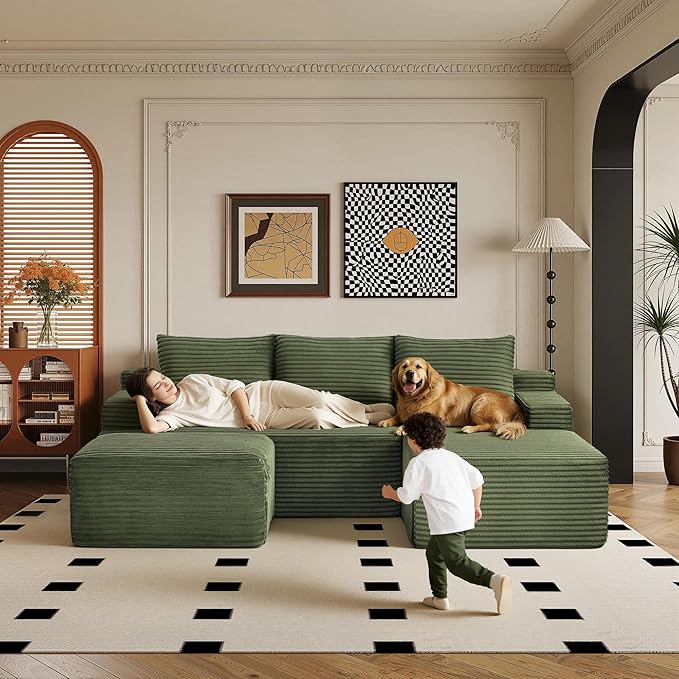 96" Sectional Couches for Living Room Cloud Couch Sofa - Image 7