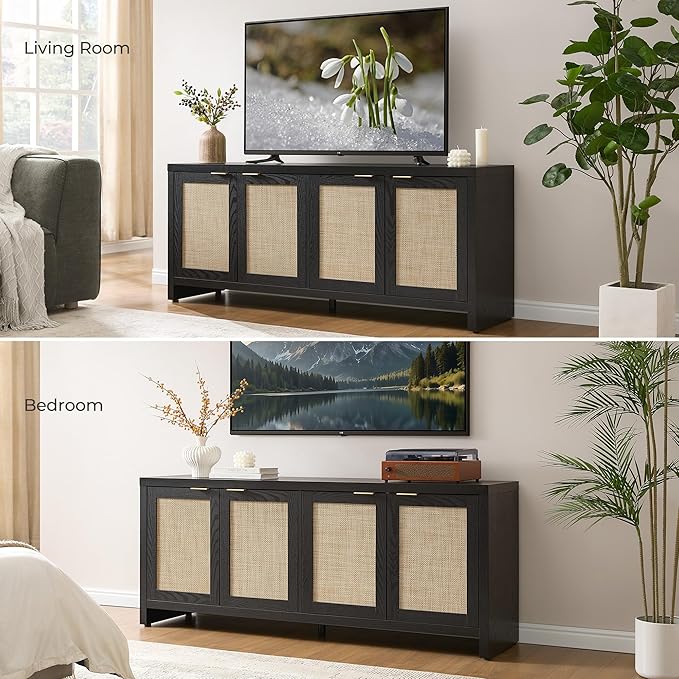 SICOTAS TV Stand for Living Room Boho Entertainment Center for Bedroom - Image 8