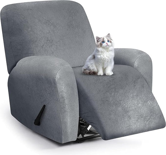 ANARACHON Leather Look Recliner Chair Covers, 4-Pieces Stretch Recliner Cover by ANARACHON