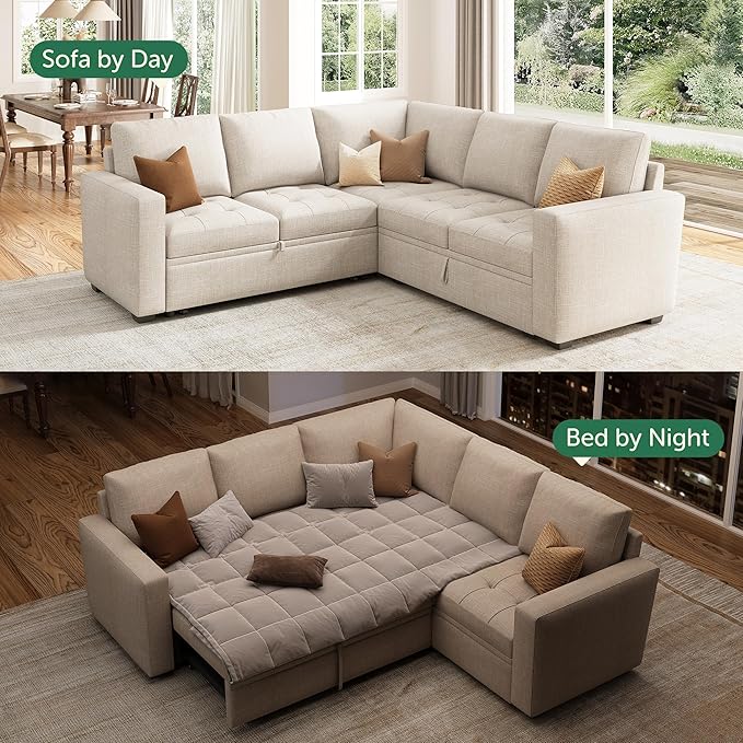 HONBAY Modular Sectional Sleeper Sofa - Image 4