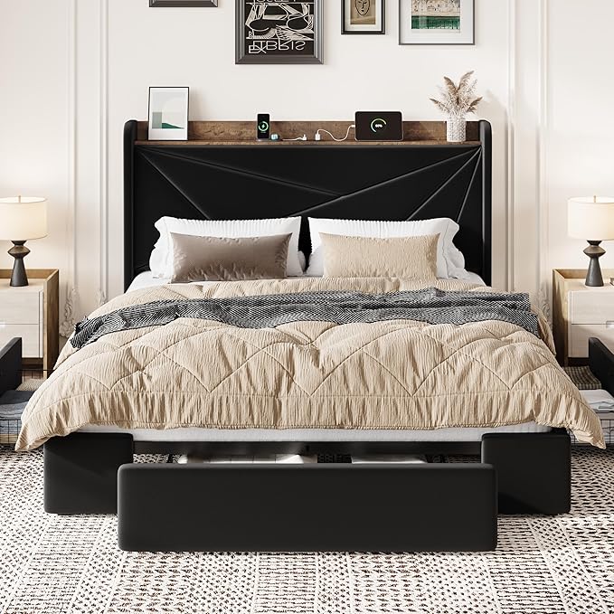SHA CERLIN Full Size Bed Frame - Image 3