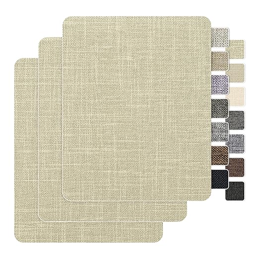 BESEZX Linen Fabric Repair Patch，3 PCS 9 * 11 Inch Self-Adhesive Couch Fabric by Besezx