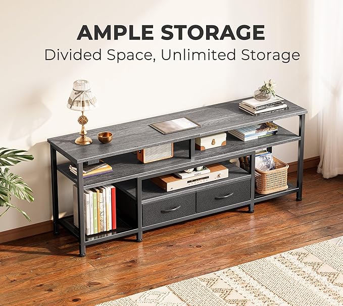 Huuger TV Stand for 55 60 Inch TV, Entertainment Center - Image 4