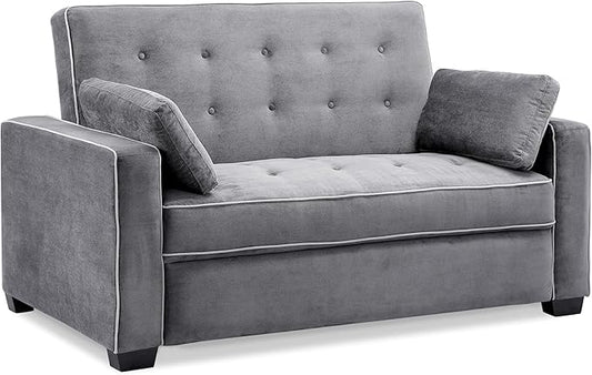 Serta Ainsley 72.6" Convertible Sleeper Sofa, Queen Size, Dreamcoil Comfort by SertaDreamConvertibles