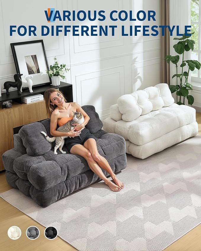 Folding Sofa Bed, Convertible Folding Out Sofa Bed - Image 3