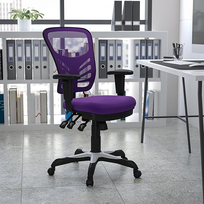 Flash Furniture Nicholas Mid-Back Swivel Office and Gaming Chair, Ergonomic - Image 2
