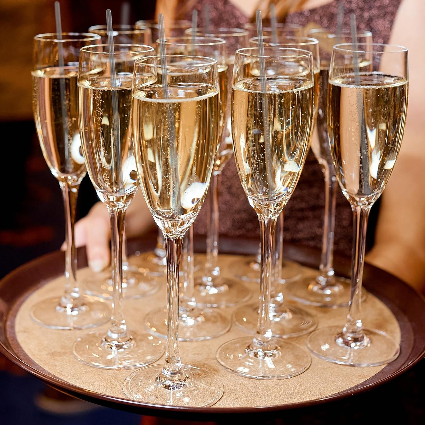 Coffee and Cocktail Stirrers, Reusable Plastic Drink Stirrer Sticks, 100 Ball Head Swizzle Sticks, Use as a Cocktail Garnish or Cake Pop Stick, Wedding, Party Decorations, Restaurant Supplies, 6 inch