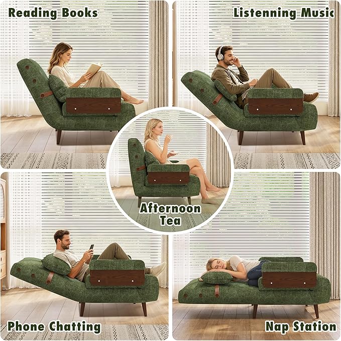 JASIWAY Convertible Sleeper Chair Bed - Image 5