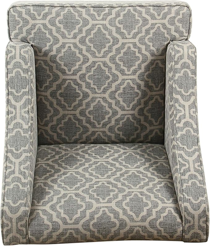 Homepop Home Decor | Upholstered Classic Swoop Arm Accent Chair | Accent Chairs - Image 5