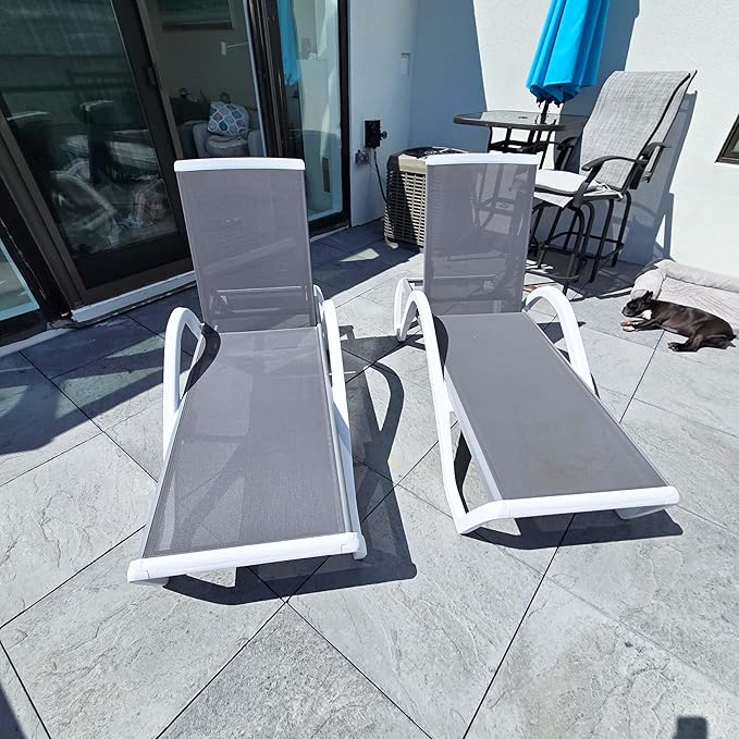 PURPLE LEAF Patio Chaise Lounge Chair - Image 4