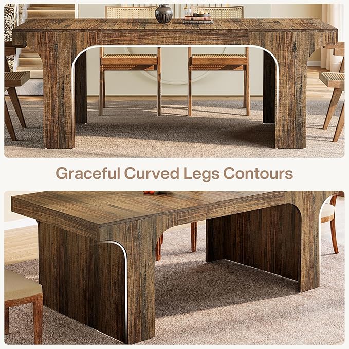 Tribesigns 71-Inch Farmhouse Dining Table - Image 9