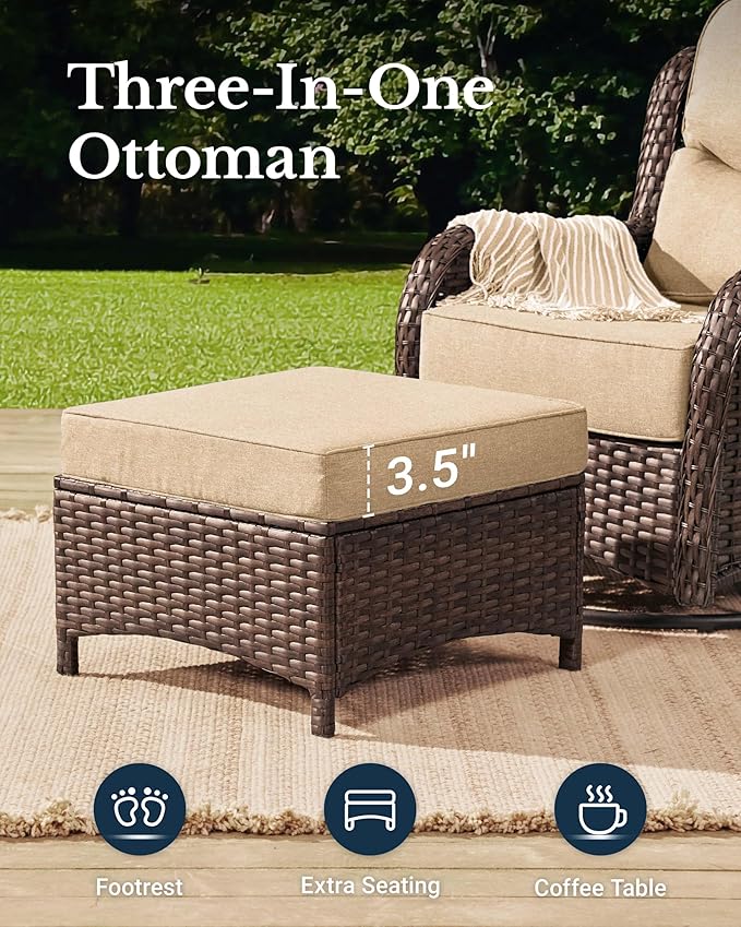 HILLGA Luxury High Back Patio Furniture Set - Image 7