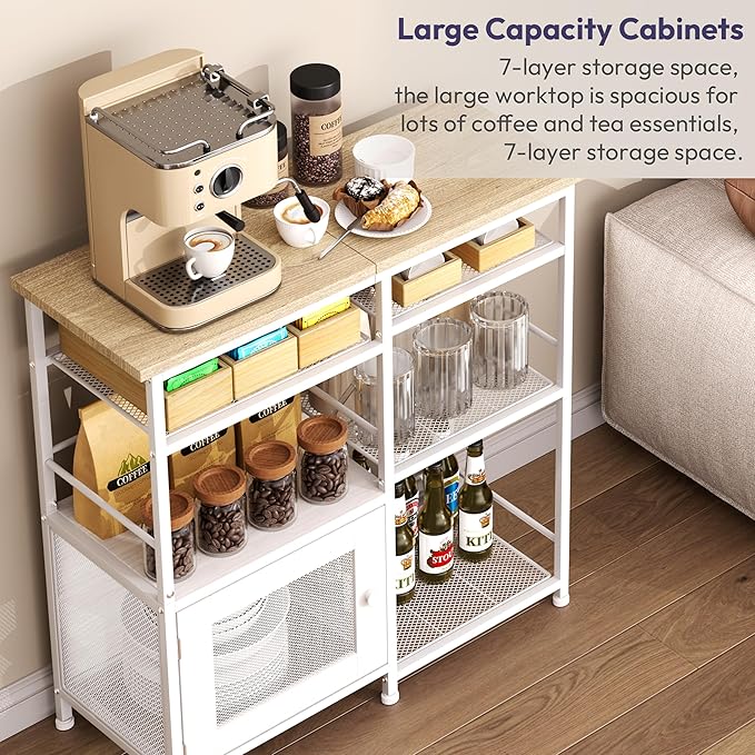 SWTYMIKI Coffee Bar Cabinet Station - Image 6