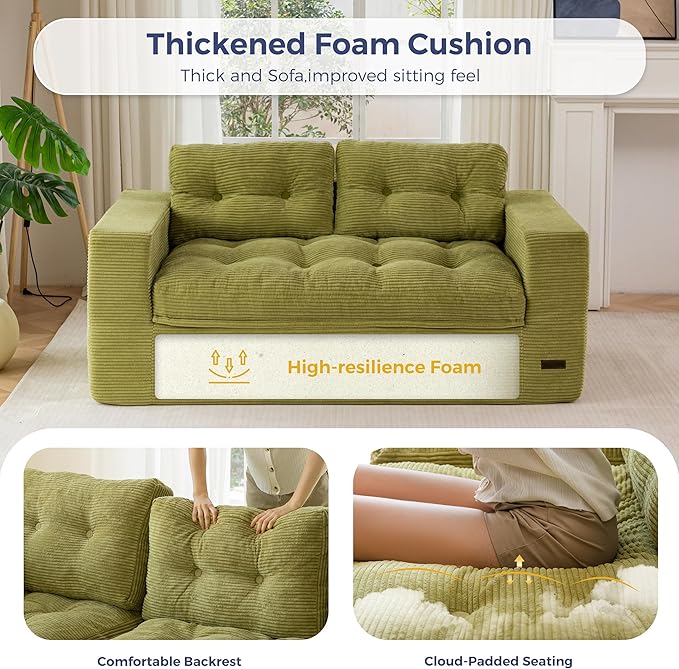 MAXYOYO 63" Loveseat Sofa Couch - Image 4