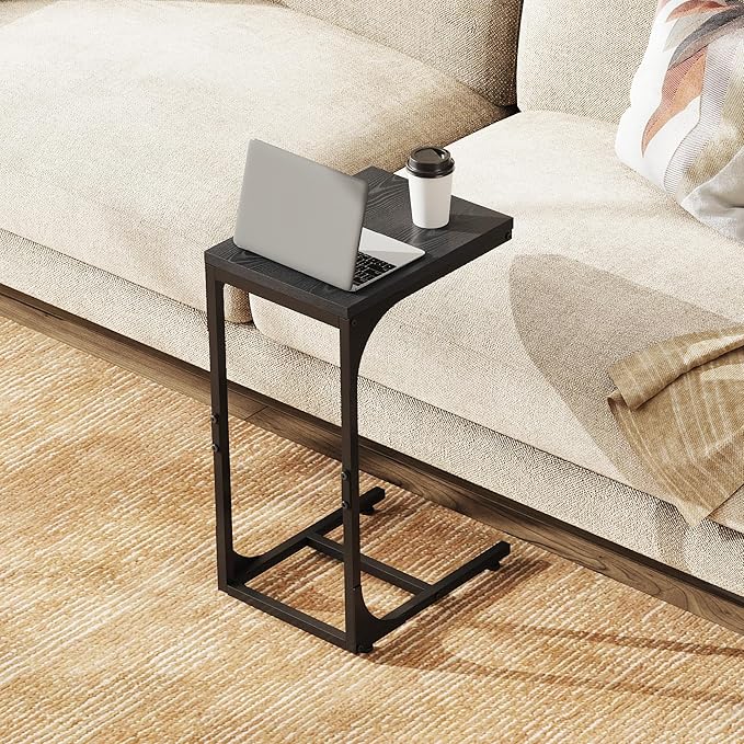 WLIVE C Shaped End Table, Small Couch Side Tables - Image 2