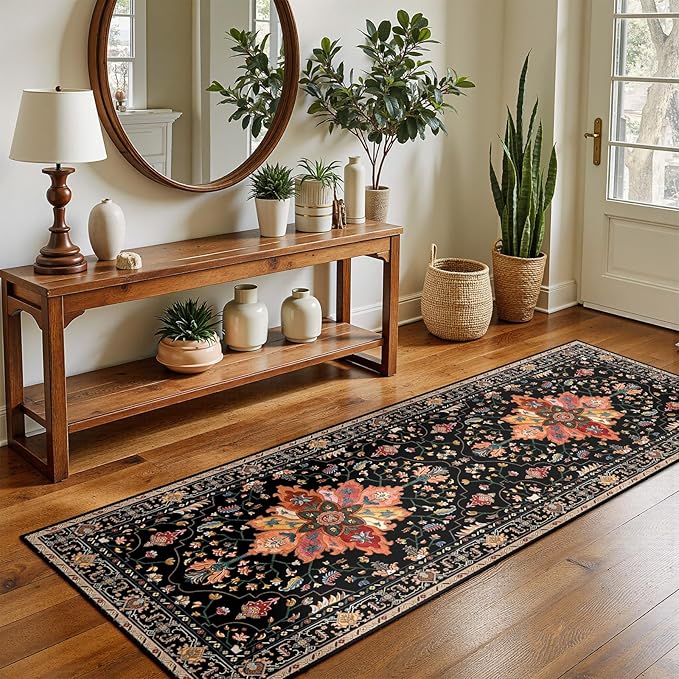RELEANY Area Rugs 2'x5' Runner Rug Non Slip Washable - Image 2