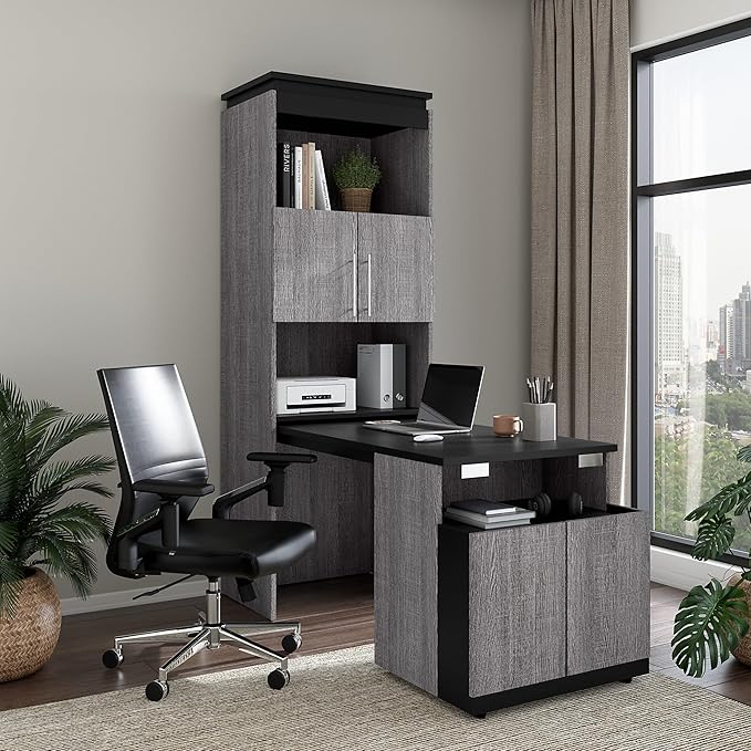 Bestar Orion Tall Storage Cabinet - Image 2