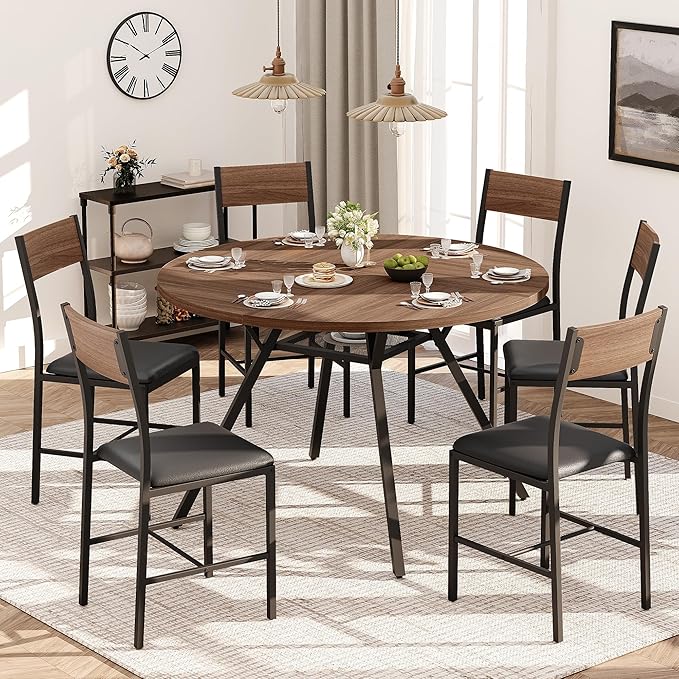 Pamapic 47'' Round Dining Table Set - Image 8