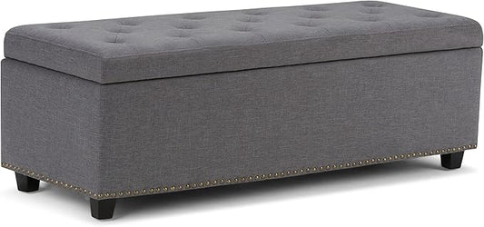 SIMPLIHOME Hamilton Storage Ottoman by SimpliHome