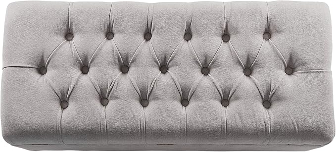 Homepop Home Decor | Tufted Ainsley Button Storage Ottoman Bench - Image 12