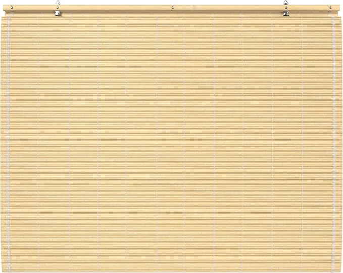 Red Lantern Bamboo Cordless Window Shade - Image 6