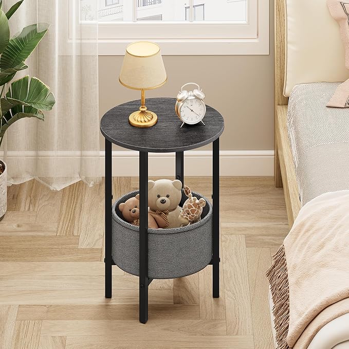 Vagusicc Round Side Table End Table - Image 7