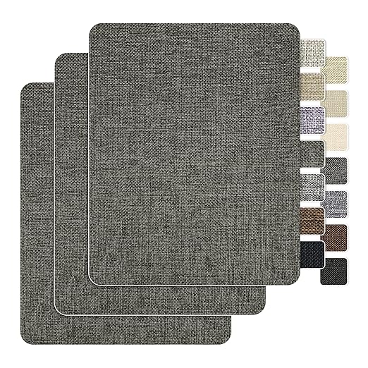 BESEZX Linen Fabric Repair Patch，3 PCS 9 * 11 Inch Self-Adhesive Couch Fabric by Besezx