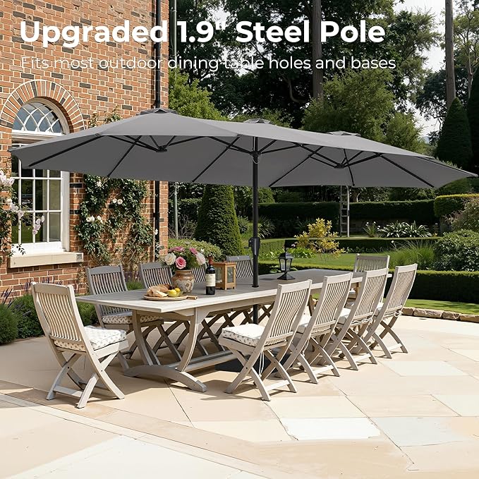 SUPERJARE 15FT Outdoor Patio Umbrella - Image 2