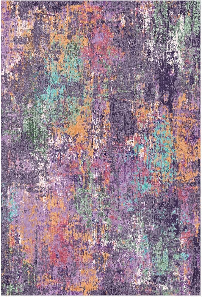 RELEANY Washable Area Rugs 2'x10' Non-Slip Modern Abstract Soft - Image 9