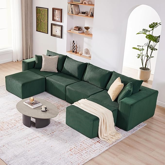 Weture 135.4" Cloud Couch Sectional, Modular Sectional Sofa - Image 4