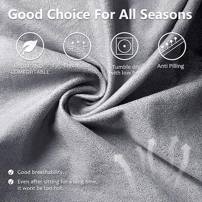 ANARACHON Recliner Couch Cover Leather Look Recliner Sofa Covers - Image 4
