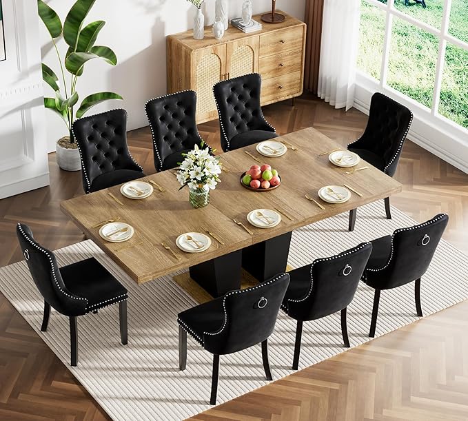 Henf 9 Pieces Extendable Dining Table Set - Image 2