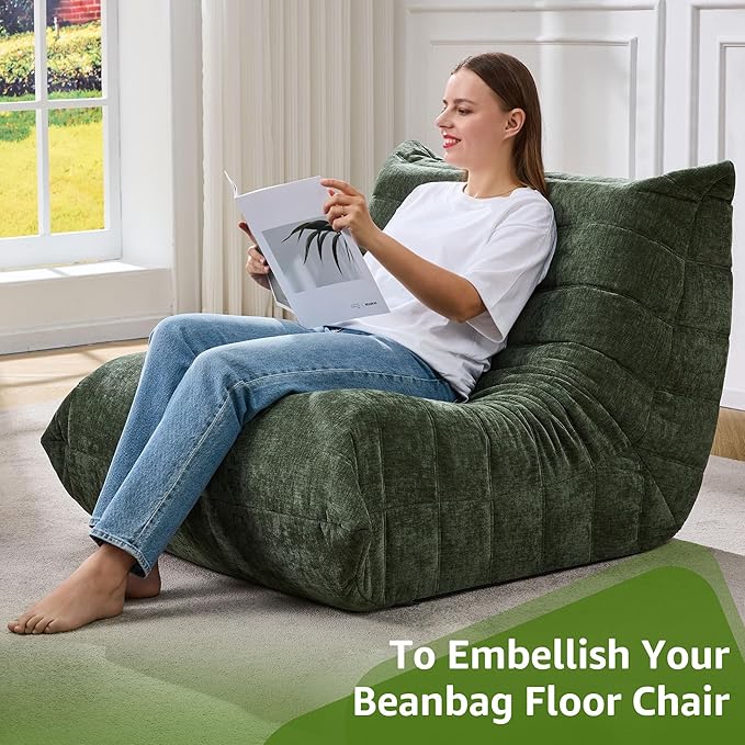 Bean Bag Chairs for Adults Giant Bean Bag Chair Memory Foam BeanBag Chair Bean - Image 6