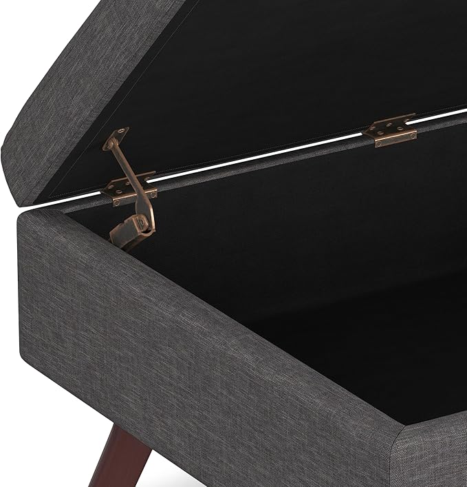 SIMPLIHOME Owen Coffee Table Storage Ottoman - Image 11