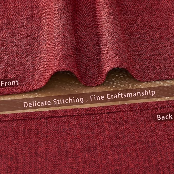 BALCONY & FALCON Placemats Set of 6 Faux Linen Cloth Place Mats Washable - Image 4