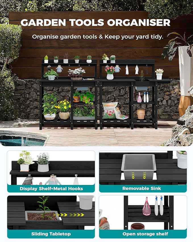 SERWALL Outdoor Potting Bench - Image 5