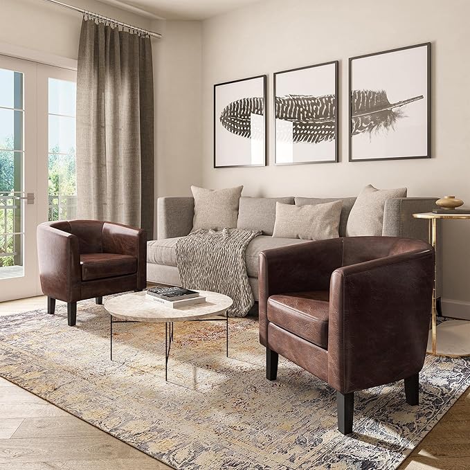 BELLEZE Accent Barrel Chair - Image 6