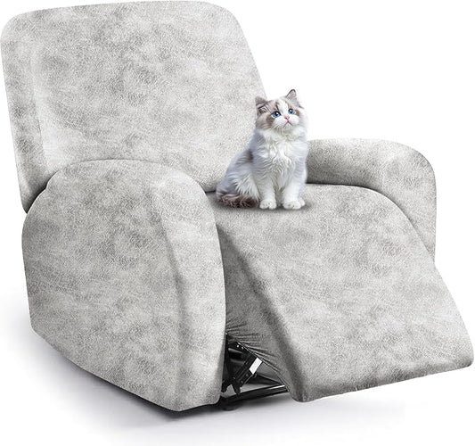 ANARACHON Leather Look Recliner Chair Covers, 4-Pieces Stretch Recliner Cover by ANARACHON
