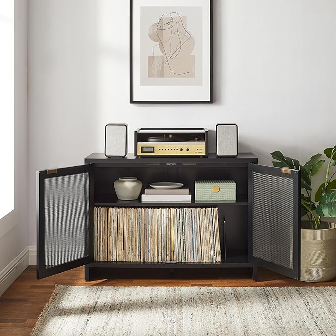 Crosley Furniture Kenji Media Console, Record Player Stand - Image 10