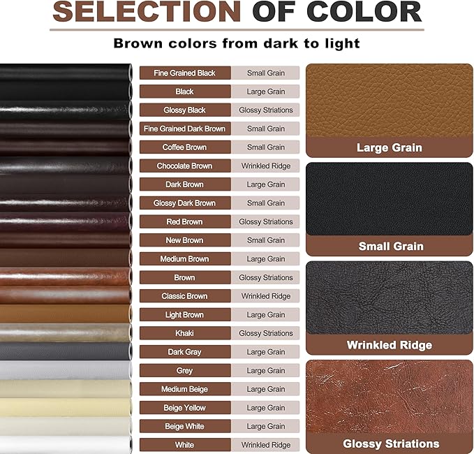 KING MOUNTAIN Leather Repair Patch, 4 x 63 Inches self Adhesive Leather Repair - Image 6