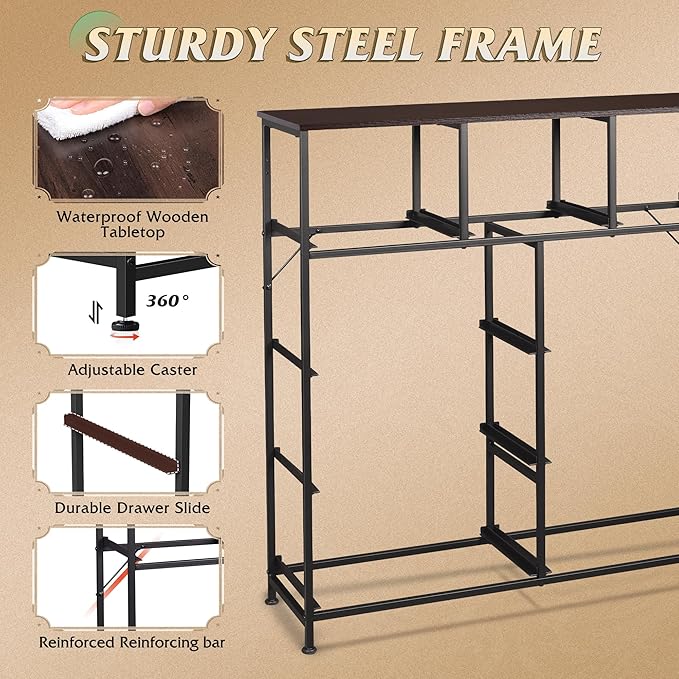 WLIVE 9-Drawer Dresser, Fabric Storage Tower - Image 7
